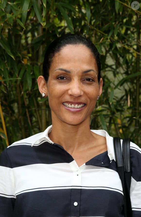 Christine Arron - People au village lors du Tournoi de Roland-Garros (les Internationaux de France de tennis) à Paris, le 28 mai 2016. © Dominique Jacovides/Bestimage