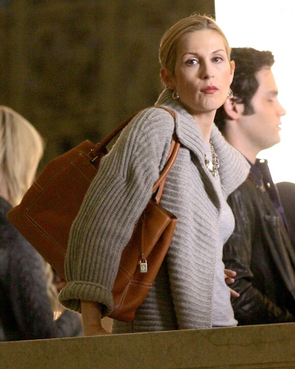 Kelly Rutherford sur le tournage de Gossip Girl à New York le 5 mars 2010