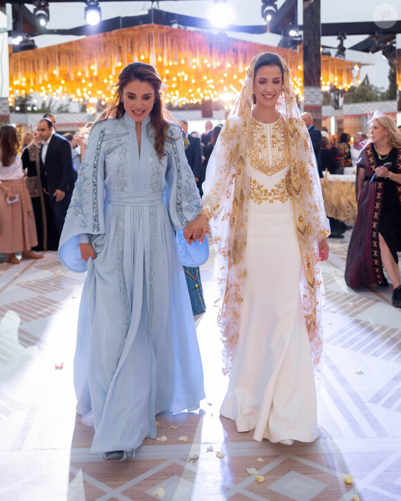 Dîner de pré-mariage du prince Hussein de Jordanie et de Rajwa al Saif, au palais royal à Amman (Jordanie), le 22 mai 2023. Le mariage du fils aîné du roi Abdallah II et de la reine Rania de Jordanie avec Rajwa al Saif, sera célébré le 1er juin 2023. 