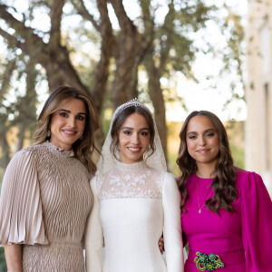 Mariage de la princesse Iman de Jordanie et de Jameel Alexander Thermiotis au palais Beit Al Urdun à Amman, le 12 mars 2023. Il s'agit du premier mariage des quatre enfants, le roi Abdallah et de la reine Rania de Jordanie. 