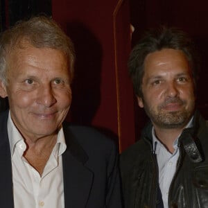 Patrick Poivre d'Arvor et son fils Arnaud Poivre d'Arvor - Dernière de la pièce " Garde Alternée" avec PPDA au Théâtre de la Gaîté Montparnasse à Paris le 4 juin 2016. © Coadic Guirec / Bestimage