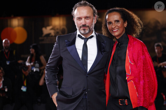 Vincent Perez et Karine Silla lors du 80ème festival international du film de Venise, La Mostra le 31 août 2023.