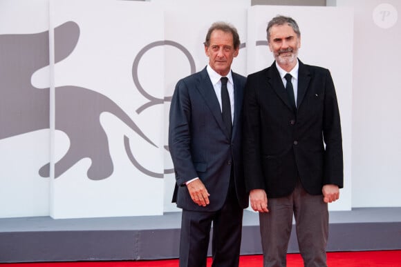 Vincent Lindon, Xavier Giannoli lors du 80ème festival international du film de Venise, La Mostra le 31 août 2023.