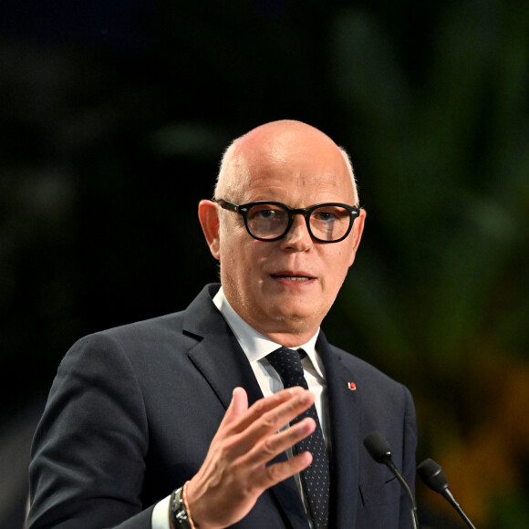 Christian Estrosi, le maire de Nice, avec sa femme, Laura Tenoudji Estrosi et son invité d'honneur Edouard Philippe, a orchestré "Lou Festin Nissart"