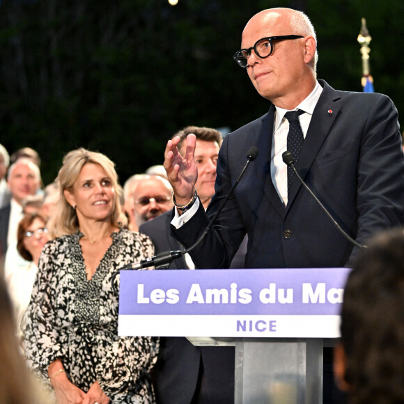 Christian Estrosi, le maire de Nice, avec sa femme, Laura Tenoudji Estrosi et son invité d'honneur Edouard Philippe, a orchestré "Lou Festin Nissart"