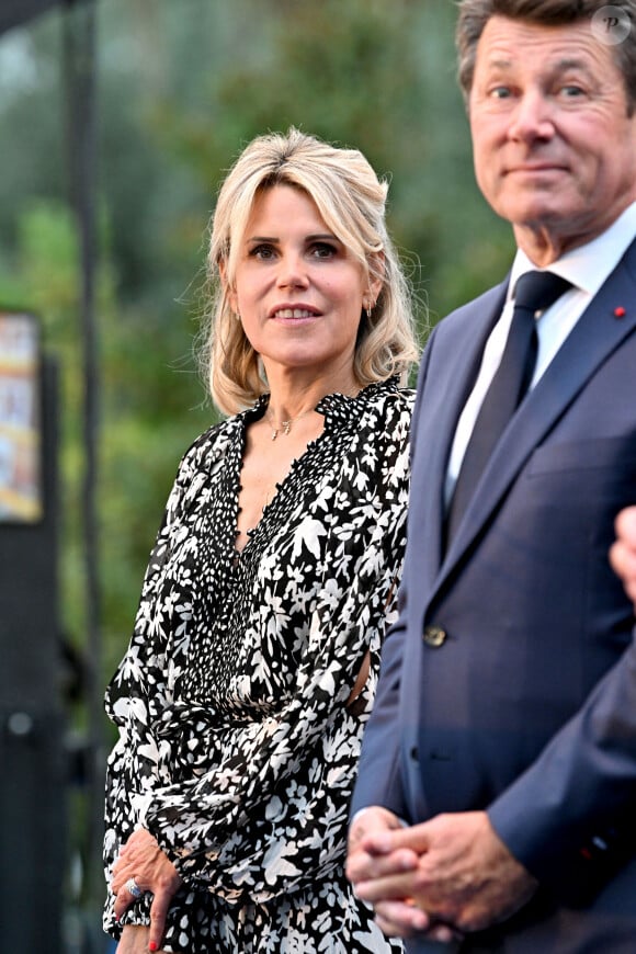 Christian Estrosi, le maire de Nice, avec sa femme, Laura Tenoudji Estrosi et son invité d'honneur Edouard Philippe, a orchestré "Lou Festin Nissart"
