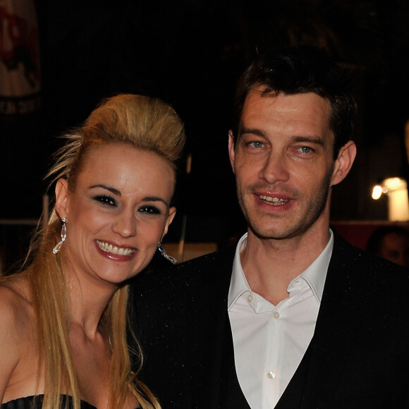 Bertrand Lacherie et Elodie Gossuin - Arrivée des people sur le tapis rouge de la 13e cérémonie des NRJ Music Awards 2012 à Cannes.