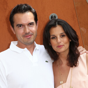 Maxime Chattam et Faustine Bollaert au 4ème jour des internationaux de France de froland Garros 2012..