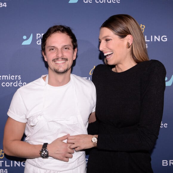 Exclusif - Juan Arbelaez et Laury Thilleman - Dîner de charité Breitling pour l'association "Premiers de cordée" à la Samaritaine à Paris le 8 octobre 2021. © Rachid Bellak / Bestimage 