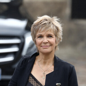 Véronique Jannot - Sorties - Obsèques de Jean-Paul Belmondo en l'église Saint-Germain-des-Prés, à Paris le 10 septembre 2021. © Dominique Jacovides / Bestimage 