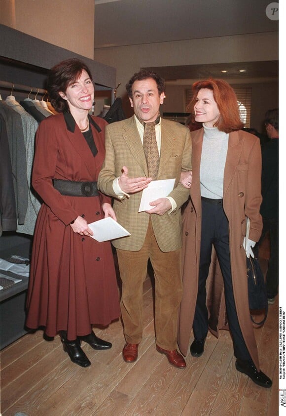 Cyrielle Clair, Francis Perrin et Caroline Berg, défilé "Christian Dior" à Paris. 21 janvier 1998.© Bestimage / Bertrand Rindoff Petroff