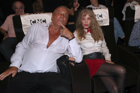 Exclusif - Le scénariste Jacques Fieschi et Arielle Dombasle - Avant-première du film "Les Secrets de la Princesse de Cadignan" d'Arielle Dombasle au CNC à Paris, le 5 septembre 2023. © Bertrand Rindoff / Bestimage