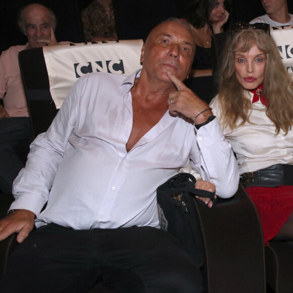 Exclusif - Le scénariste Jacques Fieschi et Arielle Dombasle - Avant-première du film "Les Secrets de la Princesse de Cadignan" d'Arielle Dombasle au CNC à Paris, le 5 septembre 2023. © Bertrand Rindoff / Bestimage