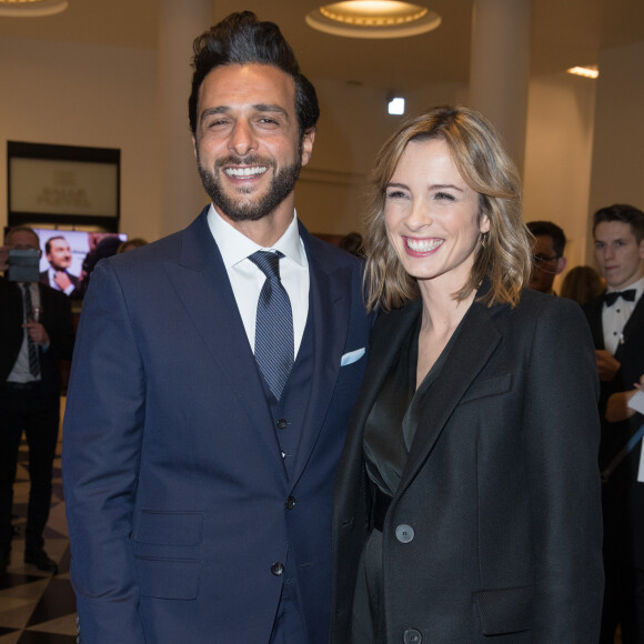 Maxim Nucci et sa compagne Isabelle Ithurburu - Arrivées lors de la 43ème cérémonie des Cesar à la salle Pleyel à Paris, le 2 mars 2018. © Dominique Jacovides - Olivier Borde / Bestimage 