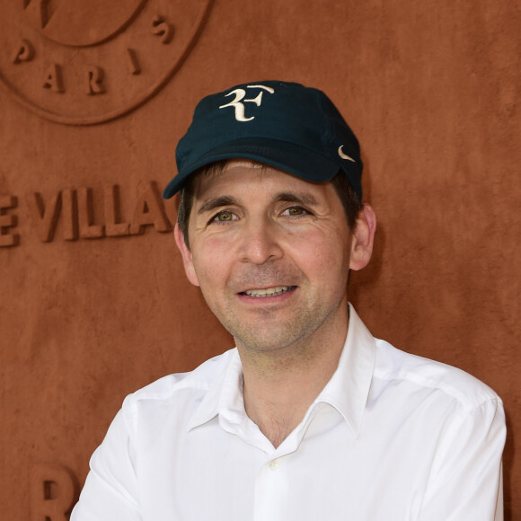 Thomas Sotto - Les célébrités dans le village des Internationaux de France de Tennis de Roland Garros 2019 à Paris. Le 29 mai 2019