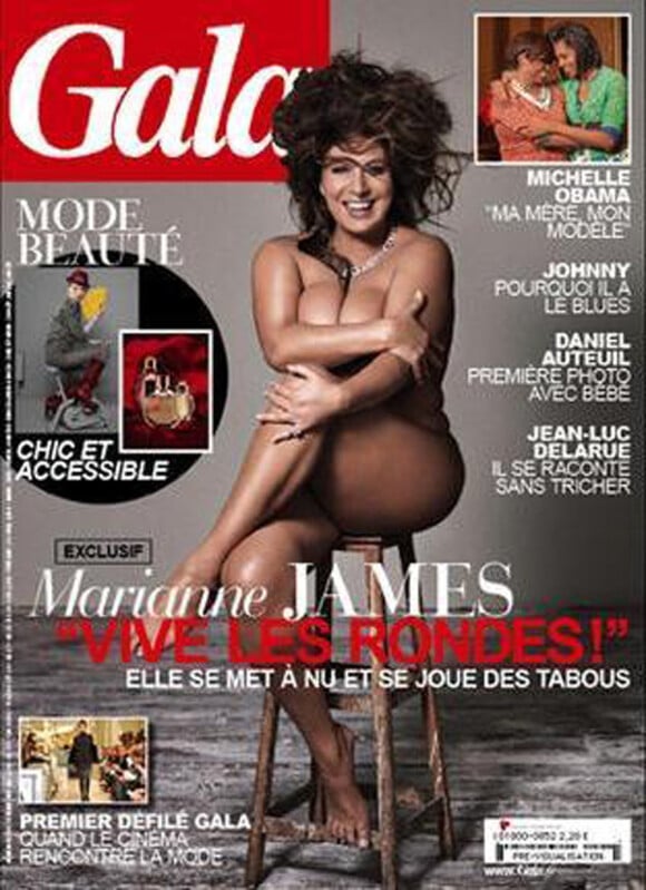Marianne james, nue pour Gala (octobre 2009) : magnifique