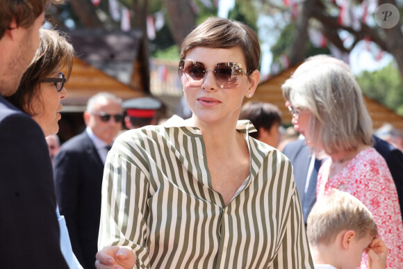 La princesse Charlene de Monaco - 4ème rencontre des sites historiques Grimaldi sur la place du palais Princier à Monaco le 10 juin 2023. © Claudia Albuquerque / Bestimage 