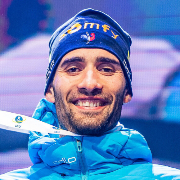 Martin Fourcade (FRA) remporte la médaille d'or sur l'épreuve du 20km individuel messieurs aux Championnats du monde de Biathlon 2020 à Antholz Anterselva, le 19 février 2020. © Imago / Panoramic / Bestimage