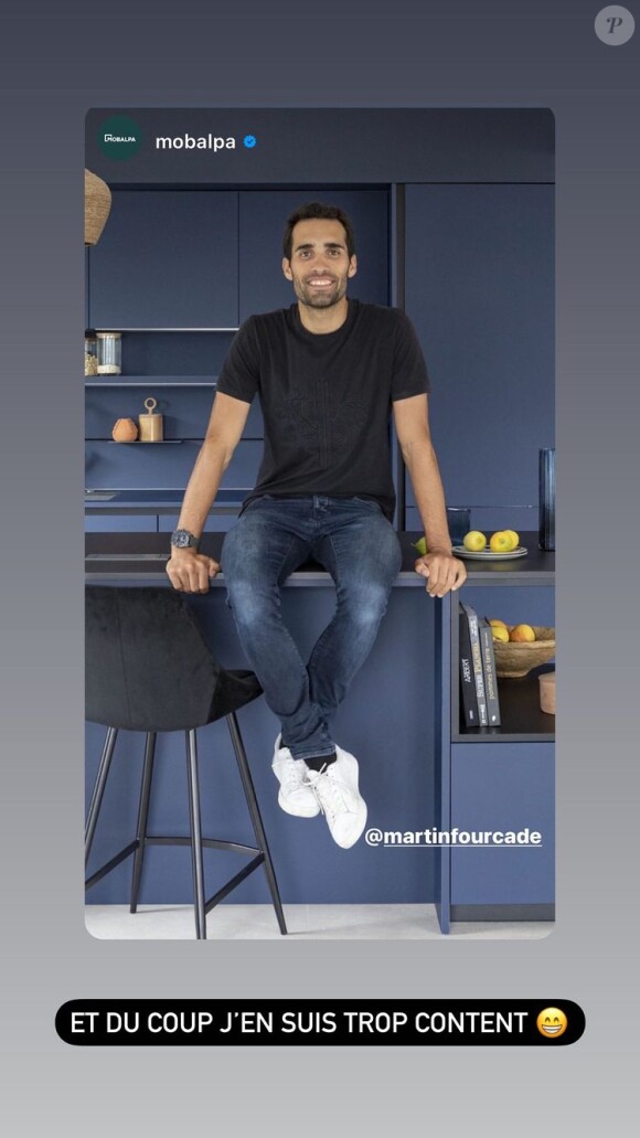 Martin Fourcade a notamment complètement refait la cuisine
 
Martin Fourcade dévoile les images de sa maison joliment rénovée sur Instagram, le 1er juillet 2022.