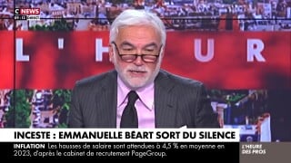 Pascal Praud s'exprime sur l'identité de l'agresseur d'Emmanuelle Béart, victime d'inceste : "On devine... On devine..."