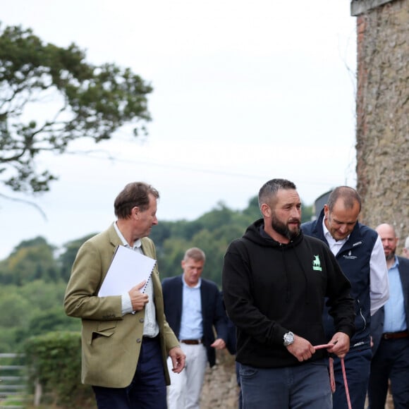 Le prince William, prince de Galles, et Catherine (Kate) Middleton, princesse de Galles, lors d'une visite à l'association caritative We Are Farming Minds à la ferme Kings Pitt de Hereford, Royaume Uni, le jeudi 14 septembre 2023. 