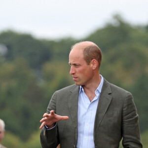 Le prince William, prince de Galles, et Catherine (Kate) Middleton, princesse de Galles, lors d'une visite à l'association caritative We Are Farming Minds à la ferme Kings Pitt de Hereford, Royaume Uni, le jeudi 14 septembre 2023. 