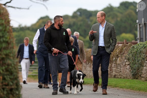 Le prince William, prince de Galles, et Catherine (Kate) Middleton, princesse de Galles, lors d'une visite à l'association caritative We Are Farming Minds à la ferme Kings Pitt de Hereford, Royaume Uni, le jeudi 14 septembre 2023. 