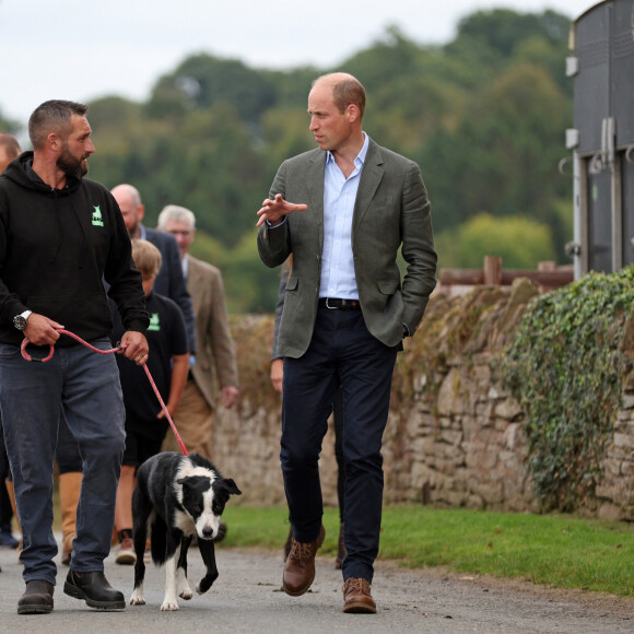 Le prince William, prince de Galles, et Catherine (Kate) Middleton, princesse de Galles, lors d'une visite à l'association caritative We Are Farming Minds à la ferme Kings Pitt de Hereford, Royaume Uni, le jeudi 14 septembre 2023. 
