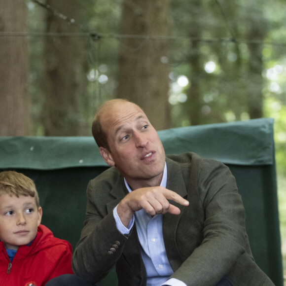 Le prince William, prince de Galles, et Catherine (Kate) Middleton, princesse de Galles, lors d'une visite à l'école primaire Madley pour examiner leur école forestière à Hereford, Royaume Uni, le jeudi 14 septembre 2023. 