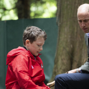 Le prince William, prince de Galles, et Catherine (Kate) Middleton, princesse de Galles, lors d'une visite à l'école primaire Madley pour examiner leur école forestière à Hereford, Royaume Uni, le jeudi 14 septembre 2023. 