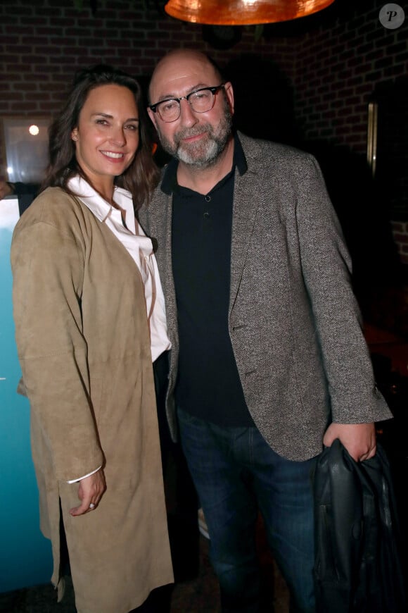 Exclusif - Prix Spécial - Kad Merad et sa femme Julia Vignali au night club " NO.PI " Place Clichy après l'avant-première du film "La Vie pour de vrai" à Paris, France, le 18 Avril 2023.