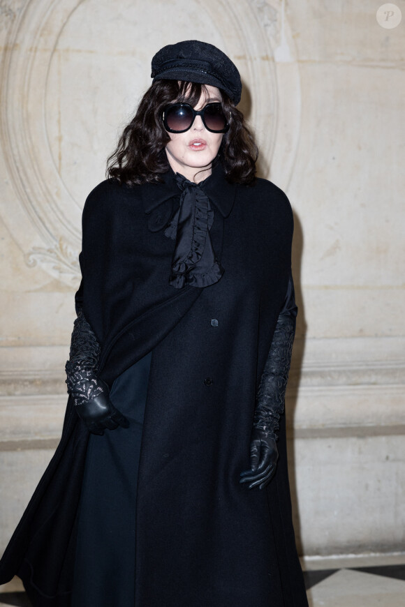 Isabelle Adjani - Photocall au défilé de mode Haute-Couture Christian Dior au musée Rodin lors de la Fashion Week Printemps-été 2023 de Paris, France, le 23 janvier 2023. © Olivier Borde/Bestimage 