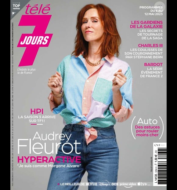 Audrey Fleurot en couverture du magazine "Télé 7 Jours", le 1er mai 2023.