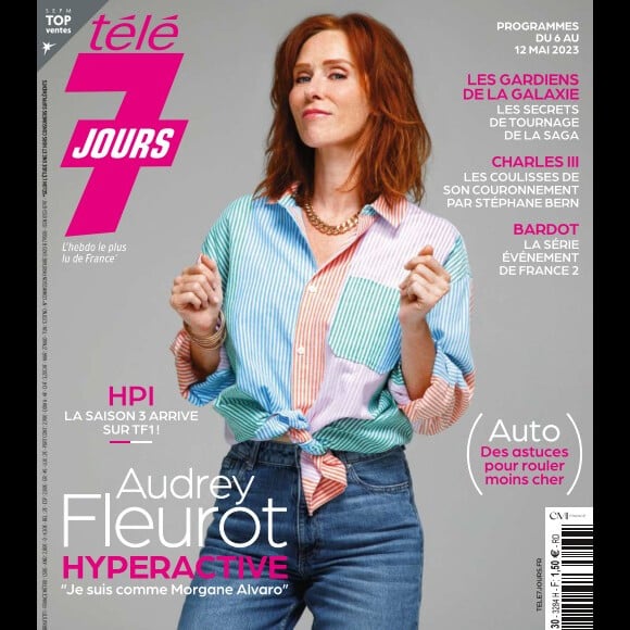 Audrey Fleurot en couverture du magazine "Télé 7 Jours", le 1er mai 2023.