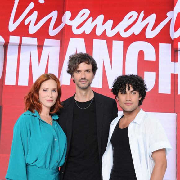 Exclusif - Audrey Fleurot, David Jarre et Sumai Cardenas - Enregistrement de l'émission "Vivement Dimanche" au Studio Gabriel, présentée par M.Drucker et diffusée sur France 3 le 24 septembre © Guillaume Gaffiot / Bestimage 