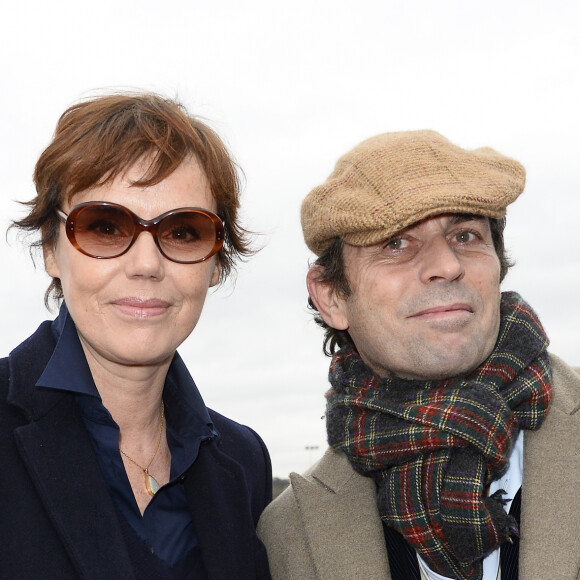 Claire Nebout et Frédéric Taddeï - La 95ème édition du Prix d'Amérique Opodo à l'Hippodrome de Paris-Vincennes, le 31 janvier 2016. © Guirec Coadic/Bestimage