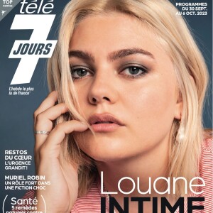 Elle se confie cette semaine sur ce sujet dans les pages de "Télé 7 Jours"
Louane en couverture de "Télé 7 Jours", programmes du 30 septembre au 6 octobre 2023.