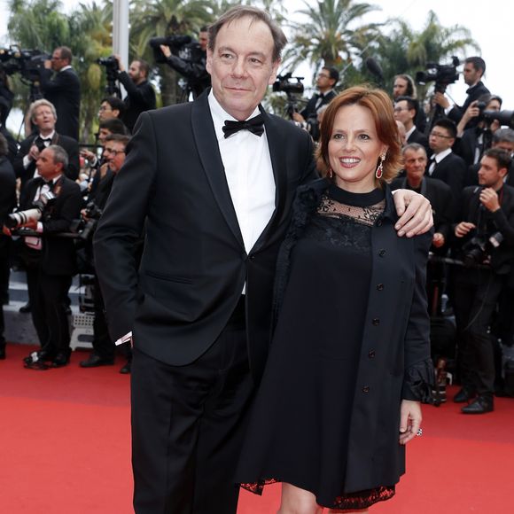 Xavier Couture et sa compagne Emmanuelle Gaume - Montée des marches du film "The BFG" ("Le BGG Le Bon Gros Géant") lors du 69ème Festival International du Film de Cannes. Le 14 mai 2016. © Borde-Jacovides-Moreau/Bestimage 