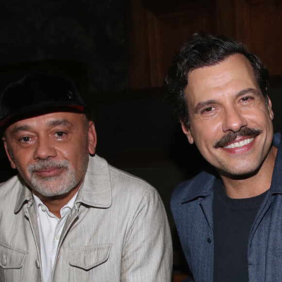 Christian Louboutin et Laurent Lafitte - Célébrités à la présentation de la nouvelle Collection femme printemps-Eté 2024 de Christian Louboutin à la Sorbonne dans le cadre de la Fashion Week de Paris, France, le 28 Septembre 2023. © Bertrand Rindoff / Bestimage 