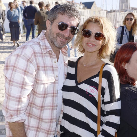 Philippe Warrin, Ingrid Chauvin au festival de fiction TV de La Rochelle samedi 17 septembre 2022. © Christophe Aubert via Bestimage