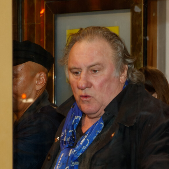 Gérard Depardieu à la première du film "he Taste of Small Things" à Berlin le 12 janvier 2023.