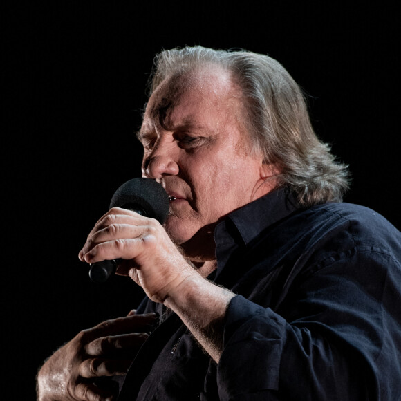 Exclusif - Gérard Depardieu - Gérard Depardieu chante Barbara - 20ème édition du Festival de Lacoste dans les carrières du Chateau de Lacoste le 15 Août 2020. © Morgan Palun / Bestimage 