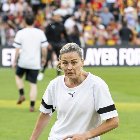 Exclusif - Laure Boulleau - 3ème édition de la rencontre de football caritative "Match des héros" entre le "RC Lens Légendes" et "L'équipe Unicef" au stade Bollaert-Delelis à Lens le 6 juin 2023. © Pierre Perusseau / Bestimage 