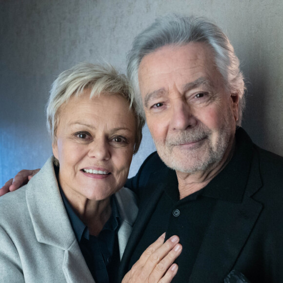 Exclusif - Exclusif - No web - Muriel Robin et Pierre Arditi - Sketch Le cabinet du psy - Backstage de l'enregistrement de l'émission "I love you coiffure" de M.Robin. Le 20 janvier 2020 © Cyril Moreau / Bestimage