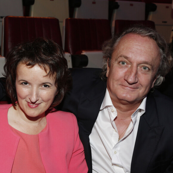 Anne Roumanoff et son mari Philippe Vaillant - Gala de l'IFRAD au Cirque D'Hiver a Paris le 25 septembre 2013. 
