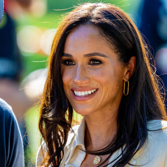 Meghan Markle, duchesse de Sussex lors des Invictus Games 2023 au Merkur Spiel-Arena à Düsseldorf, en Allemagne.