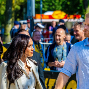 Le prince Harry, duc de Sussex et Meghan Markle, duchesse de Sussex lors des Invictus Games 2023 au Merkur Spiel-Arena à Düsseldorf, en Allemagne.