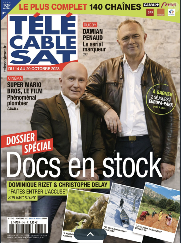 Retrouvez l'interview de Gérard Lanvin dans le magazine Télé Cab Sat.