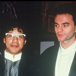 Archives - Laurent Voulzy et Jean-Pierre Mader à la cérémonie des Victoires de la musique en 1986.