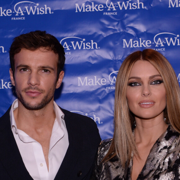 Exclusif - Caroline Receveur et son compagnon Hugo Philip - Les célébrités assistent au dîner de gala de l'association "Make a wish" au Pavillon Potel et Chabot à Paris. Le 9 décembre 2019 © Rachid Bellak / Bestimage 